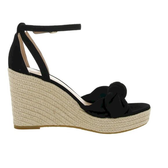 Kate Spade Black Tianna Suede Wedge Heels Women's Size 10Medium New in Box - Picture 5 of 8